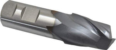 Niagara Cutter - 1-1/8", 1-5/8" LOC, 1" Shank Diam, 4-1/8" OAL, 2 Flute, Cobalt Square End Mill - Single End, TiCN Finish, Spiral Flute, 30° Helix, Centercutting, Right Hand Cut, Right Hand Flute, Series SP205 - Eagle Tool & Supply