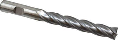 Niagara Cutter - 1/2", 3" LOC, 1/2" Shank Diam, 5" OAL, 4 Flute, Cobalt Square End Mill - Single End, TiCN Finish, Spiral Flute, 30° Helix, Centercutting, Right Hand Cut, Right Hand Flute, Series SPC408 - Eagle Tool & Supply