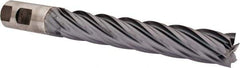 Niagara Cutter - 1", 6" LOC, 1" Shank Diam, 8-1/2" OAL, 6 Flute, Cobalt Square End Mill - Single End, TiCN Finish, Spiral Flute, 30° Helix, Centercutting, Right Hand Cut, Right Hand Flute, Series SPC408 - Eagle Tool & Supply