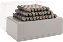 C.H. Hanson - 27 Piece, 5/32" Character Steel Stamp Set - Letters, Heavy Duty - Eagle Tool & Supply