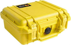 Pelican Products, Inc. - 9-11/16" Wide x 4-7/8" High, Clamshell Hard Case - Yellow, Polyethylene - Eagle Tool & Supply