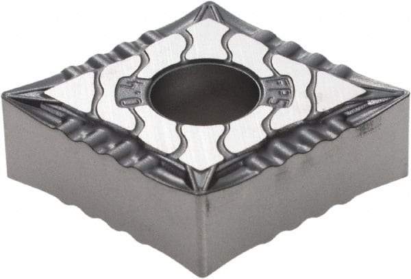 Walter - CNMG431 FP5 Grade WPP10S Carbide Turning Insert - TiCN/Al2O3/TiN Finish, 80° Diamond, 1/2" Inscr Circle, 3/16" Thick, 1/64" Corner Radius - Eagle Tool & Supply