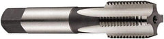 DORMER - 1/4-19" BSPP, 4 Flutes, Plug Chamfer, Bright Finish, High Speed Steel British Standard Pipe Tap - Series E547 - Exact Industrial Supply
