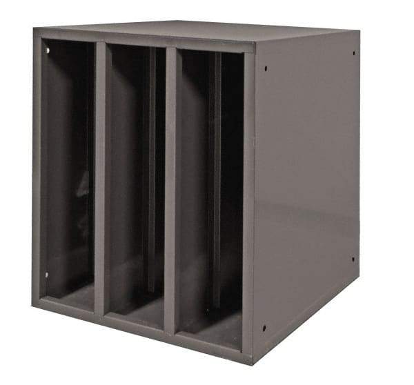 Durham - Gray Hydraulic Hose Cabinet - 25" Wide x 25" High x 23" Deep, Steel - Eagle Tool & Supply