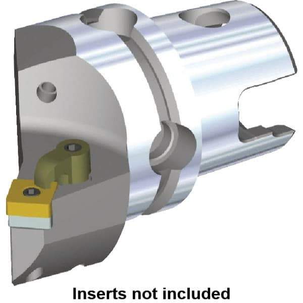 Kennametal - Right Hand Cut, Size KM80, SN.. Insert Compatiblity, Internal or External Modular Turning & Profiling Cutting Unit Head - 53mm Ctr to Cutting Edge, 86mm Head Length, Through Coolant, Series M-Clamping - Eagle Tool & Supply