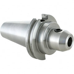 Techniks - CAT50 Dual Contact Taper Shank 1-1/4" Hole End Mill Holder/Adapter - Eagle Tool & Supply