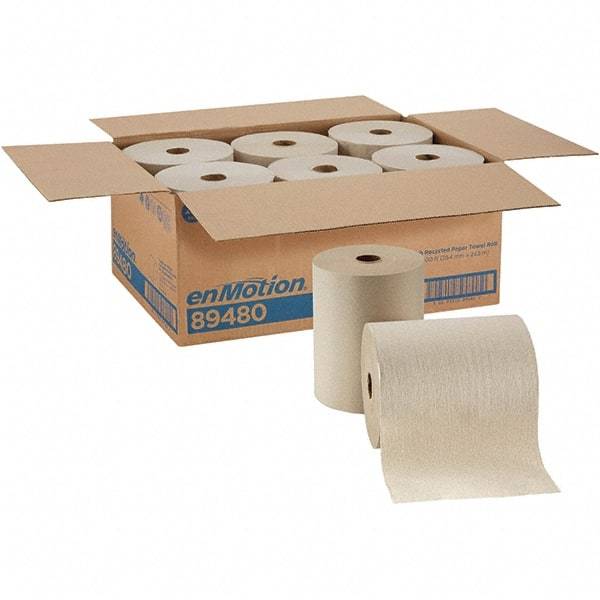 Georgia Pacific - Hard Roll of 1 Ply Brown Paper Towels - 10" Wide, 800' Roll Length - Eagle Tool & Supply