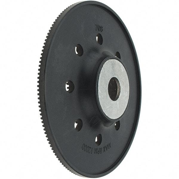 Made in USA - 5" Diam Disc Backing Ribber Backing Pad - Eagle Tool & Supply