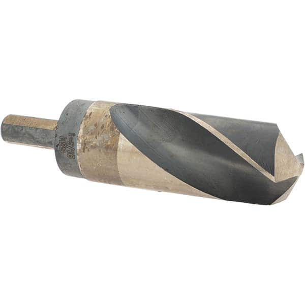 Made in USA - 1-5/16" High Speed Steel, 118° Point, Round with Flats Shank Maintenance Drill Bit - Eagle Tool & Supply