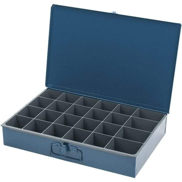 Durham - Small Parts Storage Box - Steel Frame, 24 Compartments - Eagle Tool & Supply