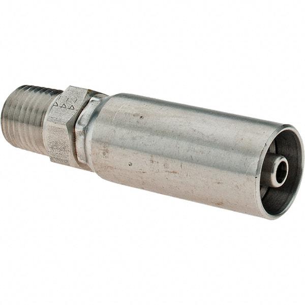 Eaton - 316 Stainless Steel Hydraulic Hose MPT Fitting - -4 Hose Size, 1/4" Hose Diam - Eagle Tool & Supply