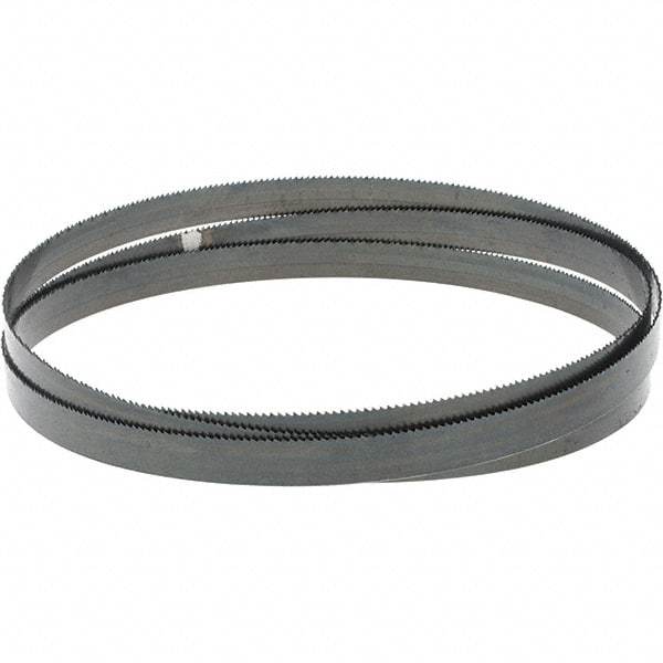 M.K. MORSE - 14 TPI, 5' 4-1/2 Long x 1/2" Wide x 0.02" Thick, Welded Band Saw Blade - Carbon Steel, Toothed Edge, Raker Tooth Set, Hard Back, Contour Cutting - Eagle Tool & Supply