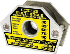 Mag-Mate - 4-3/8" Wide x 1-9/16" Deep x 3" High Ceramic Magnetic Welding & Fabrication Square - 110 Lb Average Pull Force - Eagle Tool & Supply