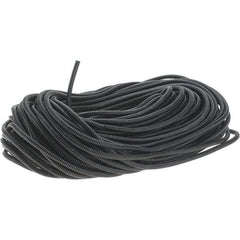 Value Collection - 0.27" ID, Black/Gray Nylon Corrugated Cable Sleeve - 250' Coil Length, -40 to 300°F - Eagle Tool & Supply