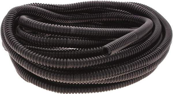 Value Collection - 25' Long, Flexible Wire Loom Conduit - Plastic, 1/4" ID - Eagle Tool & Supply