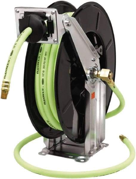 Legacy - 50' Spring Retractable Hose Reel - 300 psi, Hose Included - Eagle Tool & Supply