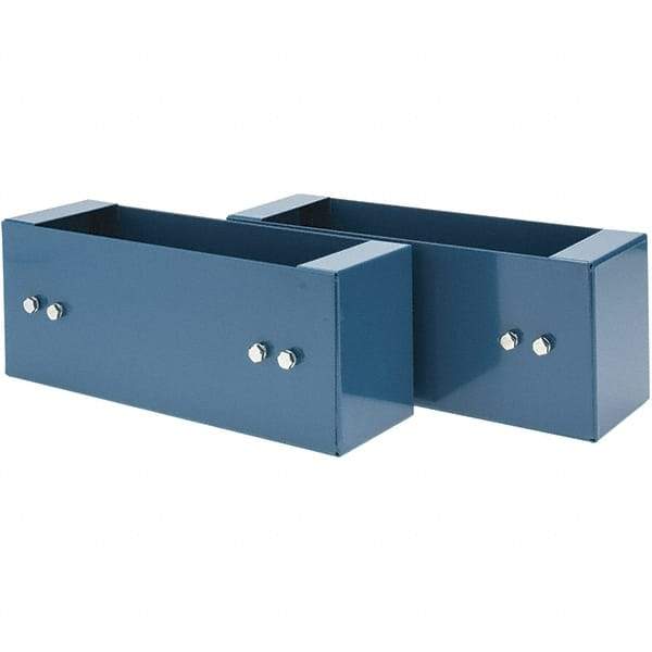 Value Collection - Black, Steel, Cabinet Universal Base Lug - 5" Wide x 12-1/2" Deep x 4" High Body - Eagle Tool & Supply
