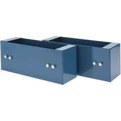 Value Collection - Black, Steel, Cabinet Universal Base Lug - 5" Wide x 12-1/2" Deep x 4" High Body - Eagle Tool & Supply