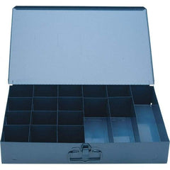 Value Collection - Small Parts Storage Box - Steel Frame, 17 Compartments - Eagle Tool & Supply