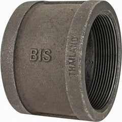 Value Collection - Class 150, 4" Black Pipe Coupling (Right Hand) - Threaded, Malleable Iron - Eagle Tool & Supply