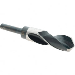 Import - 1-1/16" Drill, 118° Point, High Speed Steel Silver Deming & Reduced Shank Drill Bit - Eagle Tool & Supply