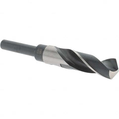 Import - 55/64" Drill, 118° Point, High Speed Steel Silver Deming & Reduced Shank Drill Bit - Eagle Tool & Supply