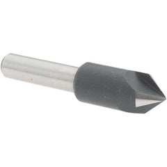 Value Collection - 3/8" Head Diam, 1/4" Shank Diam, 3 Flute 82° High Speed Steel Countersink - Eagle Tool & Supply