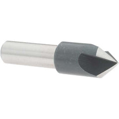 Value Collection - 1/2" Head Diam, 3/8" Shank Diam, 3 Flute 82° High Speed Steel Countersink - Eagle Tool & Supply