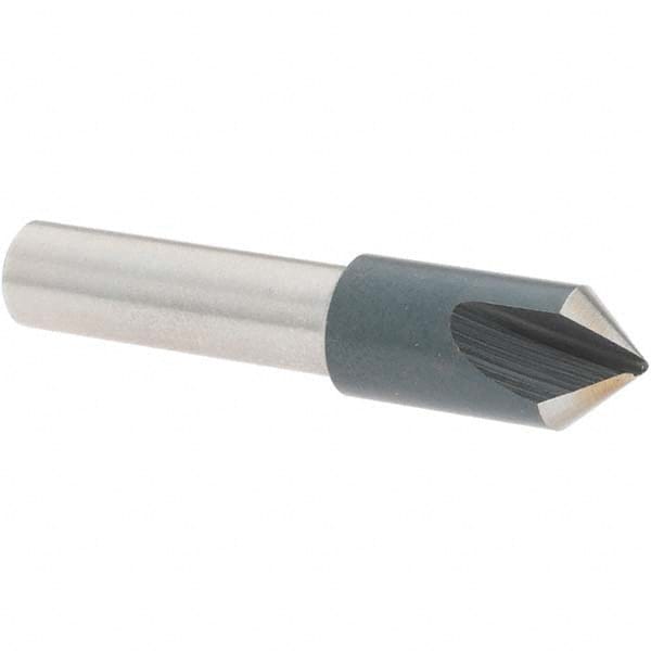 Value Collection - 5/16" Head Diam, 1/4" Shank Diam, 1 Flute 82° High Speed Steel Countersink - Eagle Tool & Supply