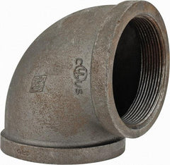 Value Collection - Size 4", Class 150, Malleable Iron Black Pipe 90° Elbow - 150 psi, Threaded End Connection - Eagle Tool & Supply