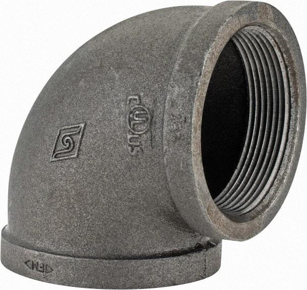 Value Collection - Class 150, 3" Black Pipe 90° Elbow - Threaded, Malleable Iron - Eagle Tool & Supply