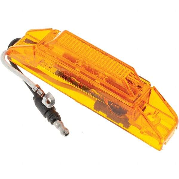 Truck-Lite - 4" Long, 0.05 Amp, LED Side Marker Light Kit - 12 Volts, Yellow - Eagle Tool & Supply