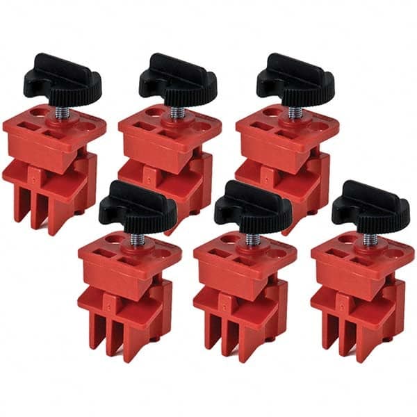 Brady - Electrical Equipment Lockouts Type: Multi-Pole Circuit Breaker Lockout Maximum Cord Diameter (Decimal Inch): 0.2812 - Eagle Tool & Supply