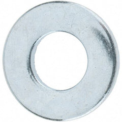 Value Collection - M8 Screw, Grade 12.9 Steel Standard Flat Washer - 9mm ID x 18.5mm OD, 1.6mm Thick, Zinc-Plated Finish - Eagle Tool & Supply