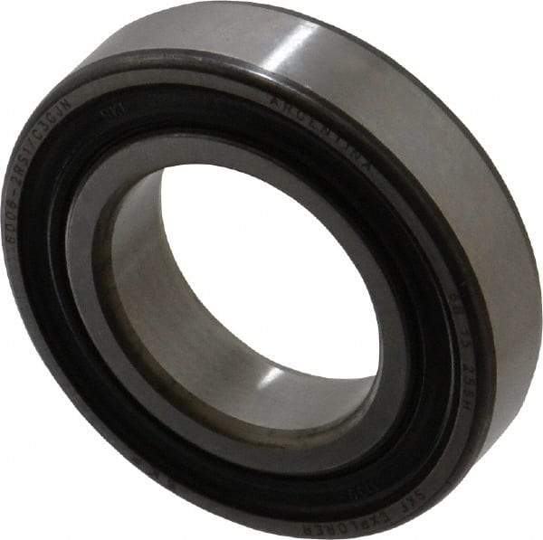SKF - 30mm Bore Diam, 55mm OD, Double Seal Deep Groove Radial Ball Bearing - 13mm Wide, 1 Row, Round Bore, 8,300 Nm Static Capacity, 13,800 Nm Dynamic Capacity - Eagle Tool & Supply