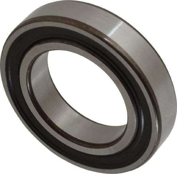SKF - 45mm Bore Diam, 75mm OD, Double Seal Deep Groove Radial Ball Bearing - 16mm Wide, 1 Row, Round Bore, 14,600 Nm Static Capacity, 22,100 Nm Dynamic Capacity - Eagle Tool & Supply