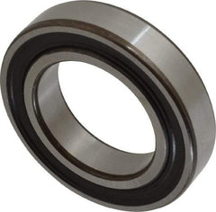 SKF - 45mm Bore Diam, 75mm OD, Double Seal Deep Groove Radial Ball Bearing - 16mm Wide, 1 Row, Round Bore, 14,600 Nm Static Capacity, 22,100 Nm Dynamic Capacity - Eagle Tool & Supply