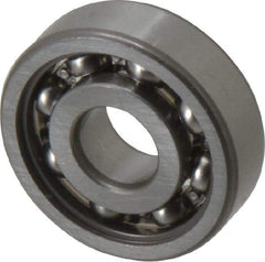 SKF - 10mm Bore Diam, 30mm OD, Open Deep Groove Radial Ball Bearing - 9mm Wide, 1 Row, Round Bore, 2,360 Nm Static Capacity, 5,400 Nm Dynamic Capacity - Eagle Tool & Supply