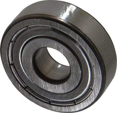 SKF - 10mm Bore Diam, 30mm OD, Double Shield Deep Groove Radial Ball Bearing - 9mm Wide, 1 Row, Round Bore, 2,360 Nm Static Capacity, 5,400 Nm Dynamic Capacity - Eagle Tool & Supply