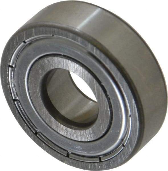 SKF - 12mm Bore Diam, 32mm OD, Double Shield Deep Groove Radial Ball Bearing - 10mm Wide, 1 Row, Round Bore, 3,100 Nm Static Capacity, 7,280 Nm Dynamic Capacity - Eagle Tool & Supply