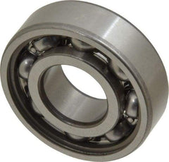 SKF - 17mm Bore Diam, 40mm OD, Open Deep Groove Radial Ball Bearing - 12mm Wide, 1 Row, Round Bore, 4,750 Nm Static Capacity, 9,950 Nm Dynamic Capacity - Eagle Tool & Supply