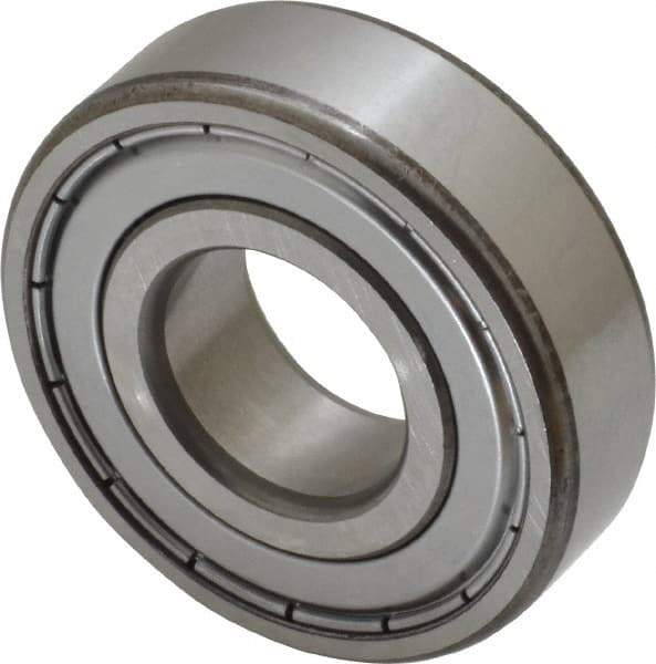 SKF - 20mm Bore Diam, 47mm OD, Double Shield Deep Groove Radial Ball Bearing - 14mm Wide, 1 Row, Round Bore, 6,550 Nm Static Capacity, 13,500 Nm Dynamic Capacity - Eagle Tool & Supply