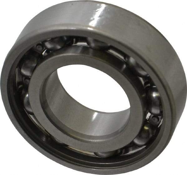 SKF - 25mm Bore Diam, 52mm OD, Open Deep Groove Radial Ball Bearing - 15mm Wide, 1 Row, Round Bore, 7,800 Nm Static Capacity, 14,800 Nm Dynamic Capacity - Eagle Tool & Supply