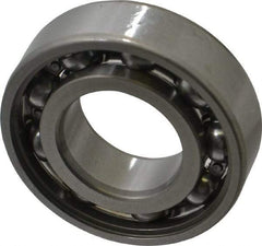 SKF - 25mm Bore Diam, 52mm OD, Open Deep Groove Radial Ball Bearing - 15mm Wide, 1 Row, Round Bore, 7,800 Nm Static Capacity, 14,800 Nm Dynamic Capacity - Eagle Tool & Supply