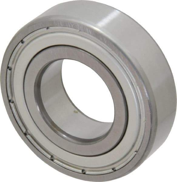 SKF - 25mm Bore Diam, 52mm OD, Double Shield Deep Groove Radial Ball Bearing - 15mm Wide, 1 Row, Round Bore, 7,800 Nm Static Capacity, 14,800 Nm Dynamic Capacity - Eagle Tool & Supply