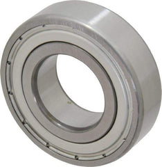 SKF - 25mm Bore Diam, 52mm OD, Double Shield Deep Groove Radial Ball Bearing - 15mm Wide, 1 Row, Round Bore, 7,800 Nm Static Capacity, 14,800 Nm Dynamic Capacity - Eagle Tool & Supply