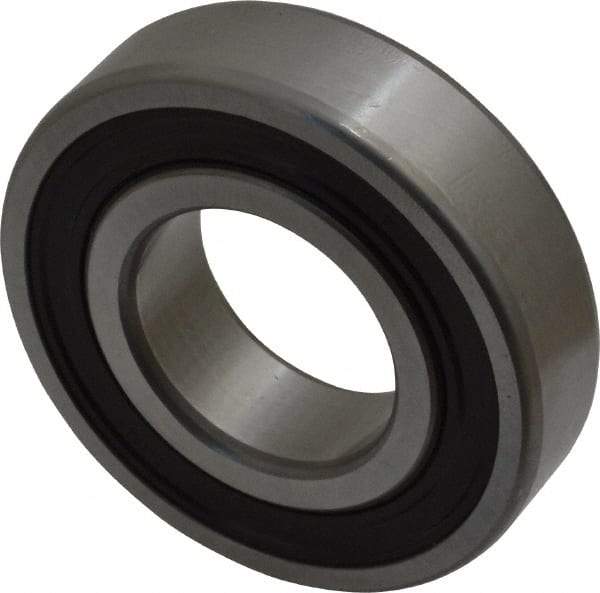 SKF - 30mm Bore Diam, 62mm OD, Double Seal Deep Groove Radial Ball Bearing - 16mm Wide, 1 Row, Round Bore, 11,200 Nm Static Capacity, 20,300 Nm Dynamic Capacity - Eagle Tool & Supply