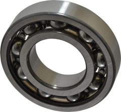 SKF - 35mm Bore Diam, 72mm OD, Open Deep Groove Radial Ball Bearing - 17mm Wide, 1 Row, Round Bore, 15,300 Nm Static Capacity, 27,000 Nm Dynamic Capacity - Eagle Tool & Supply