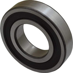 SKF - 40mm Bore Diam, 80mm OD, Double Seal Deep Groove Radial Ball Bearing - 18mm Wide, 1 Row, Round Bore, 19,000 Nm Static Capacity, 32,500 Nm Dynamic Capacity - Eagle Tool & Supply