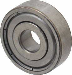 SKF - 7mm Bore Diam, 22mm OD, Double Shield Deep Groove Radial Ball Bearing - 7mm Wide, 1 Row, Round Bore, 1,370 Nm Static Capacity, 3,450 Nm Dynamic Capacity - Eagle Tool & Supply